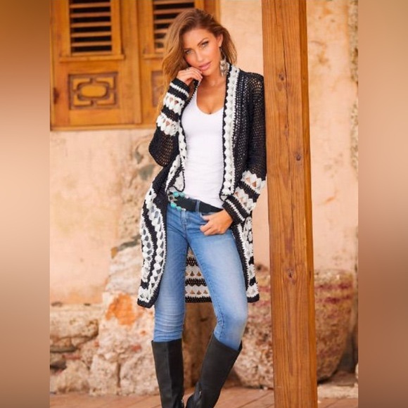 Boston Proper Crochet Duster Caridgan- New without tags - Picture 6 of 6